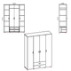 Шафа для одягу з дзеркалами Kompanit Шафа-7 яблуня - зображення 2