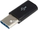 Адаптер Lapara USB 3.1 Type-C - Micro USB, OTG чорний (LA-Type-C-MicroUSB-adaptor black - зображення 1