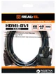 Кабель Real-El HDMI-DVI M-M 1.8 м Black - изображение 3