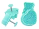 Набор форм для печенья Fissman с поршнем 4 шт Aquamarine (AY-7584.BW) - изображение 1