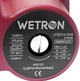 Насос циркуляційний Wetron 75 Вт Hmax 4 м Qmax 40 л/хв Ø1½ 180 м Бордовий + гайки Ø1 (774212) - зображення 5