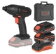 Акумуляторний гвинтокрут-гайковерт ударний Dnipro-M DTD-200 + 2 акумулятора (BP-220 2 А/год та BP-240 4 А/ч) + зарядний пристрій + кейс (49130000-2) - зображення 1