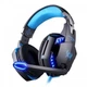 Игровые наушники Kotion Each G2000 с микрофоном и подсветкой Blue - изображение 3