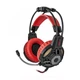 Навушники накладні (повнорозмірні) провідні з мікрофоном Redragon Lester (64205) Black Red - зображення 1