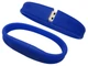 Uniq БРАСЛЕТ Силиконовый фигурный синий 8GB (08C17413U2) - изображение 1