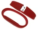 Uniq БРАСЛЕТ Силиконовый фигурный красный 8GB (08C17411U2) - изображение 1