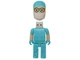 Uniq ГЕРОИ Lego ВРАЧ Хирург в голубом Tiffany 8GB (08C37981U2) - изображение 4