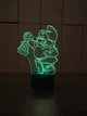 3d-светильник Гномик с фонарем, 3д-ночник, несколько подсветок (на bluetooth), подарок ребенку - изображение 4