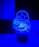 3d-світильник М'яч та бутси, 3д-нічник, кілька підсвічувань (на bluetooth), подарунок футбольному тренеру - зображення 3