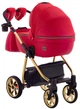 Коляска 2 в 1 Adamex Hybryd Plus Polar (Gold) BR313 красная - изображение 4