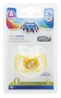 Пустушка латексна кругла Space Жовта Canpol Babies 0-6 м (5901691811461) - зображення 3