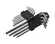 Набір торцевих ключів TORX подовжених 9шт CRV T10-T50 56-398 - зображення 3