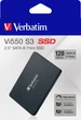 Накопичувач SSD 128GB Verbatim SSD Vi550 S3 2.5" SATAIII 3D NAND TLC (49350) - зображення 3