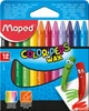 Олівці воскові Maped Color Peps Wax Crayons 12 кольорів (MP.861011) - зображення 1
