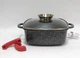 Кастрюля Bohmann 28см с мраморным покрытием 5.5л (BH 2428 MRB) - изображение 1