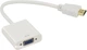 Адаптер STLab HDMI - VGA, 0.15 м с кабелями аудио и питания от USB (U-990 white) - изображение 2