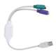 Перехідник для підключення клавіатур Lesko 2 PS/2-USB 2.0 - зображення 9