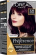 Стойкая гель-краска для волос L'Oreal Paris Recital Preference 3.26 - Темно-фиолетовый 174 мл (3600523421930) - изображение 1