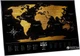 Скретч-карта мира 1DEA.me Travel Map Black World в раме (BWF) - изображение 1