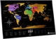 Скретч-карта мира 1DEA.me Travel Map Black World в раме (BWF) - изображение 3