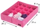 Набор органайзеров для нижнего белья 3 шт ORGANIZE черная Pink003 розовые SKL34-222105 - изображение 4