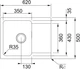 Кухонная мойка FRANKE OID 611-62 (114.0498.008) тектонайт чёрная - изображение 4