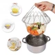 Складний кошик друшляк Chef Basket з нержавіючої сталі кухонний кошик для варення фритюру та зціджування - зображення 1