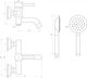 Смеситель для ванны Globus Lux SBT1-102L + душевой набор - изображение 4