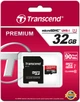 Карта памяти Transcend MicroSDHC UHS-I 32 GB Class 10 + SD-adapter (TS32GUSDU1) - изображение 2