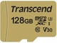 Карта памяти Transcend microSDXC 128GB UHS-I U3 V30 (TS128GUSD500S) с SD-адаптером - изображение 1