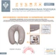 Подушка для кормления IDEIA Корона 30х170 см Розово-бежевая (4820182658884) - изображение 7