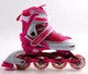 Ролики дитячі розсувні Caroman Sport PINK розмір 27-31 Рожеве переднє колесо світиться - зображення 5