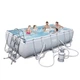 Прямоугольный каркасный бассейн Bestway 56442 Power Steel Frame Pool (404х201х100 см) - изображение 2