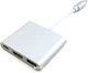 Адаптер Extradigital USB Type-C to HDMI/USB 3.0/Type-C 0.15 м White (KBH1691) - изображение 2