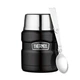 Термос для їжі Thermos з ложкою 470 (матово-чорний) - изображение 1