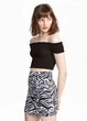 Юбка H&M 36 Черно-белый 0507894_09 - изображение 1