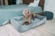 Лежак для собак Harley and Cho Dreamer 90х60 см с бортами Grey Velvet (3100096) - изображение 7