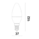 Лампа світлодіодна свічка Ultralight LED C37 6Вт N E27 ЕКО - зображення 3
