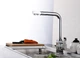 Змішувач для кухні з підключенням до фільтру Luxor Mercury Stainless steel 3D Prof стальний - сатин (хром) + незалежний питний канал на змішувачі до фільтру - зображення 6