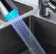 Смеситель кухонный Luxor Naomi Black Steel holder Praktik + светодиодная LED подсветка воды черный, нержавеющая сталь, прочие цвета - изображение 6