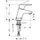 Змішувач для раковини HANSGROHE Focus 31733000 - зображення 2