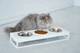 Підставка на три миски для собак і кішок Harley and Cho Lunch Bar S 0.45 л 7 см White wood + White S. (3102802) - зображення 4