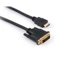 Кабель мультимедийный HDMI to DVI 24+1 3.0m Vinga (VCPHDMIDVI3) - изображение 1