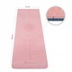 Коврик (мат) для йоги и фитнеса Springos TPE 6 мм YG0014 Pink/Blue - изображение 7