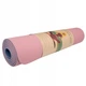 Коврик (мат) для йоги и фитнеса Springos TPE 6 мм YG0014 Pink/Blue - изображение 3