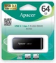 Флешка USB 3.1 64GB Apacer AH356 Black (AP64GAH356B-1) - изображение 4