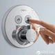 Наружная часть смесителя термостата HANSGROHE ShowerSelect S 15743000 2 потребителя - изображение 2