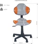 Детское кресло FunDesk LST3 Orange/Grey - изображение 8