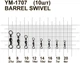 Вертлюг MiniMax Barrel Swivel №6 27 кг 10 шт. (YM-1707-6) - зображення 2