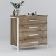 Комод Фенстер Техас Белый ДСП Аликанте 760x800x370 - изображение 1
